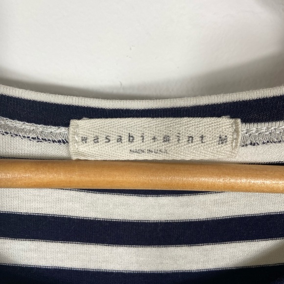 Wasabi+Mint Striped Navy/Tan/White Dress - Picture 3 of 4